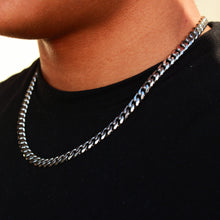Load image into Gallery viewer, 7MM SILVER CUBAN CHAIN