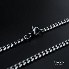Load image into Gallery viewer, 3MM SILVER CUBAN CHAIN - Rocko Jewellery