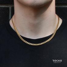 Load image into Gallery viewer, 5MM GOLD CUBAN CHAIN - Rocko Jewellery