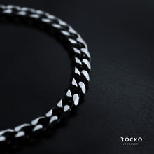 Load image into Gallery viewer, 5MM SILVER CUBAN BRACELET - Rocko Jewellery