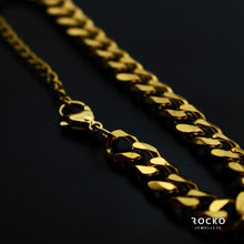 Load image into Gallery viewer, 7MM GOLD CUBAN BRACELET - Rocko Jewellery