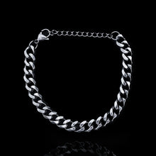 Load image into Gallery viewer, 7MM SILVER CUBAN BRACELET - Rocko Jewellery
