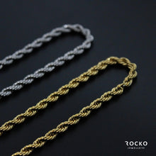 Load image into Gallery viewer, GOLD ROPE CHAIN - Rocko Jewellery