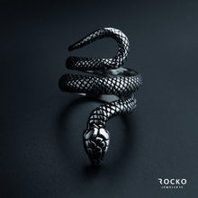 Load image into Gallery viewer, PYTHON SNAKE RING - Rocko Jewellery