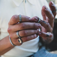 Load image into Gallery viewer, ROMAN BAND RING - Rocko Jewellery