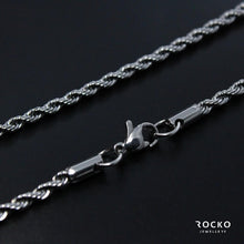 Load image into Gallery viewer, SILVER ROPE CHAIN - Rocko Jewellery