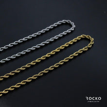 Load image into Gallery viewer, SILVER ROPE CHAIN - Rocko Jewellery