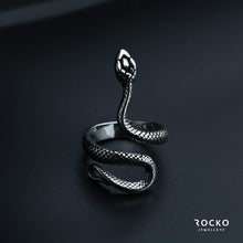 Load image into Gallery viewer, VIPER SNAKE RING - Rocko Jewellery