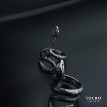 Load image into Gallery viewer, VIPER SNAKE RING - Rocko Jewellery