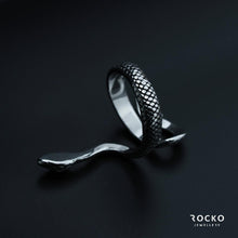 Load image into Gallery viewer, VIPER SNAKE RING - Rocko Jewellery