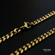 Load image into Gallery viewer, 5MM GOLD CUBAN CHAIN - Rocko Jewellery
