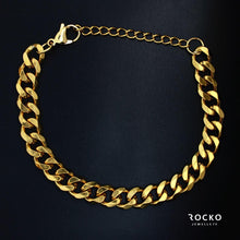 Load image into Gallery viewer, 7MM GOLD CUBAN BRACELET - Rocko Jewellery
