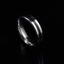 Load image into Gallery viewer, BLACK BAND RING - Rocko Jewellery
