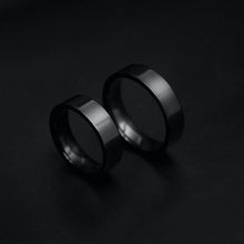 Load image into Gallery viewer, BLACK CLASSIC BAND RING - Rocko Jewellery
