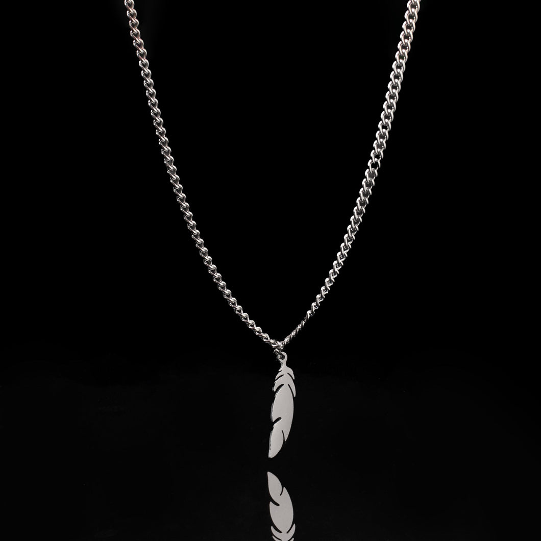 FEATHER PENDANT CHAIN - Rocko Jewellery