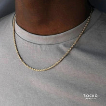 Load image into Gallery viewer, GOLD ROPE CHAIN - Rocko Jewellery
