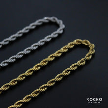Load image into Gallery viewer, GOLD ROPE CHAIN - Rocko Jewellery
