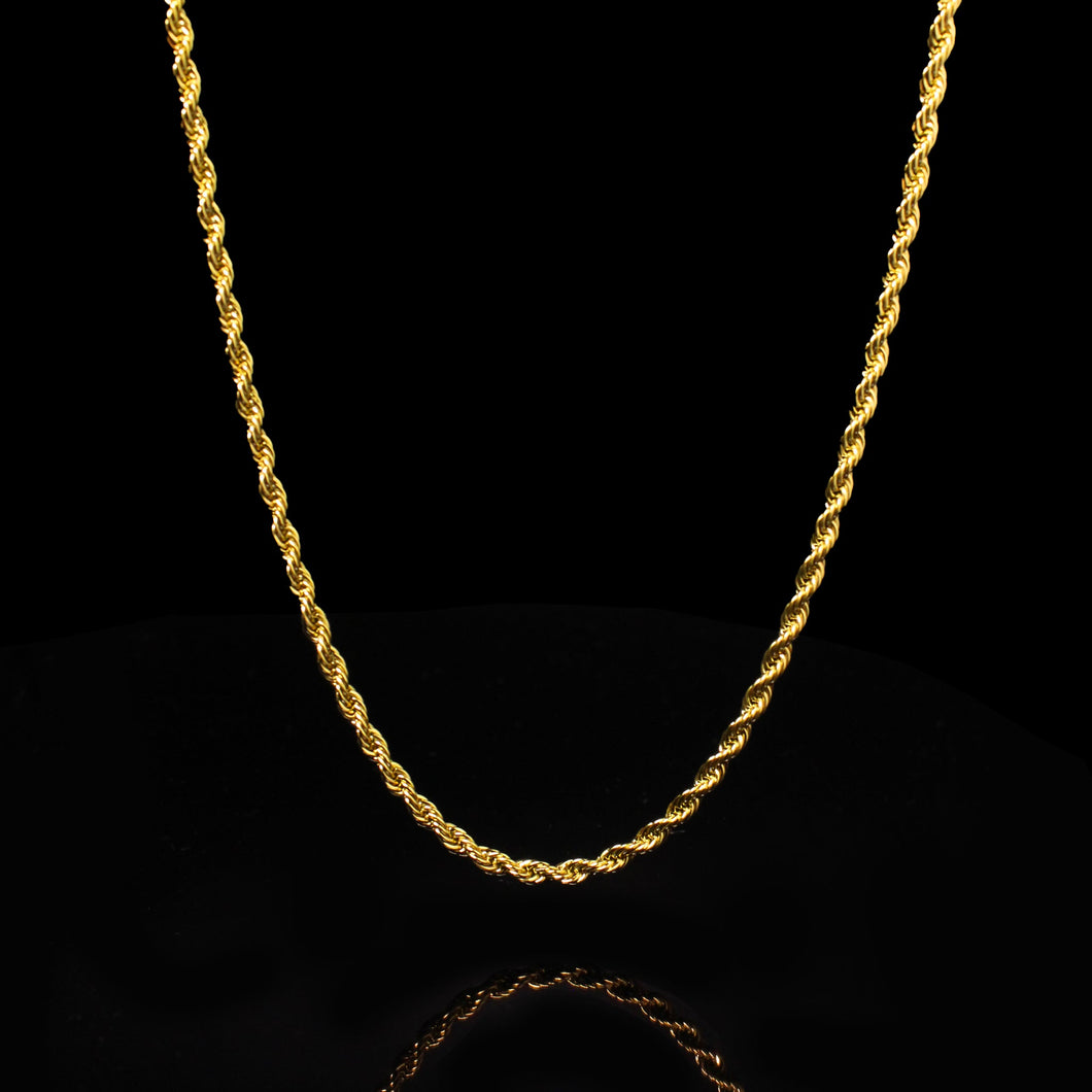 GOLD ROPE CHAIN - Rocko Jewellery