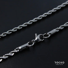 Load image into Gallery viewer, SILVER ROPE CHAIN - Rocko Jewellery
