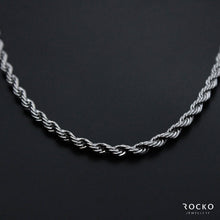 Load image into Gallery viewer, SILVER ROPE CHAIN - Rocko Jewellery

