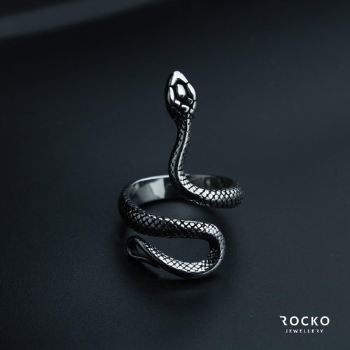 VIPER SNAKE RING - Rocko Jewellery